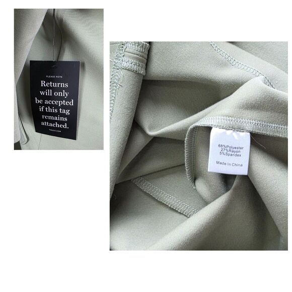 NWT Tuckernuck Ellington Dress Sage Green Size S Career Coastal Chic Boho Luxe - Picture 6 of 8